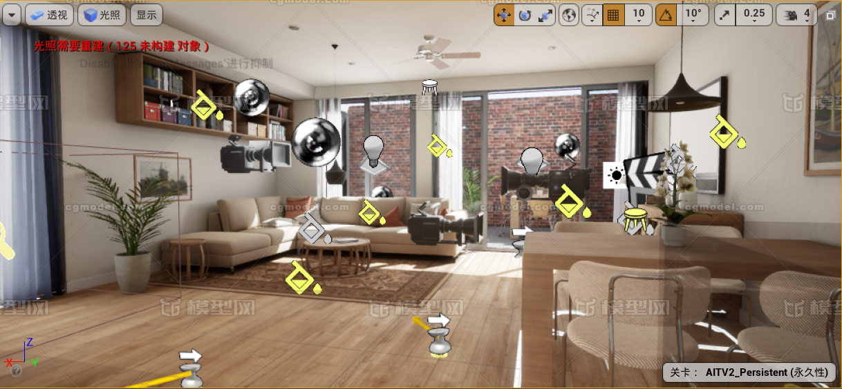 UE4 室内设计模型-私人住宅模型库-Unreal Engine模型下载-cg模型网