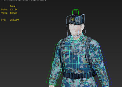 写实 解放军模型-男人模型库-Maya(.ma/.mb)模型下载-cg模型网