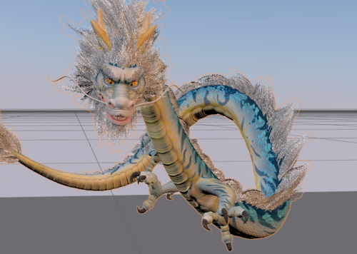 中国龙(带骨骼绑定动画)