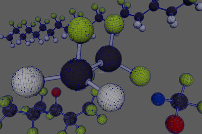 化学分子链 分子式模型-其他模型库-Maya(.ma/.mb)模型下载-cg模型网