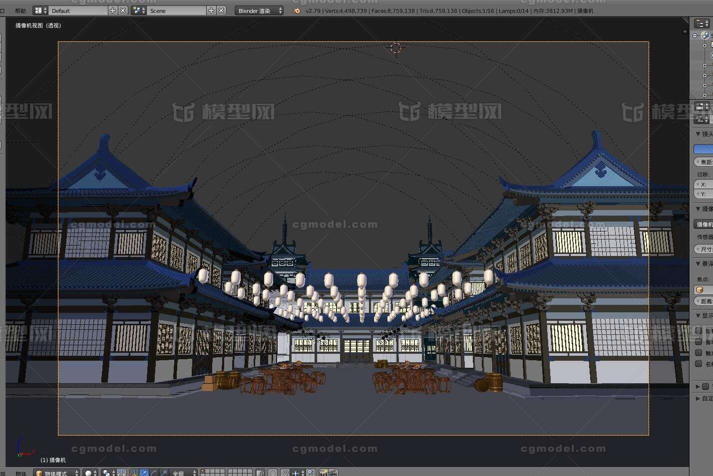游戏场景 漫画场景模型-古代场景模型库-FBX(.fbx)模型下载-cg模型网