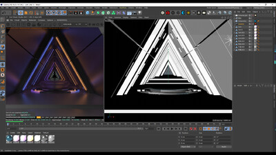 科幻 展台模型-科幻场景模型库-Cinema 4D(.c4d)模型下载-cg模型网