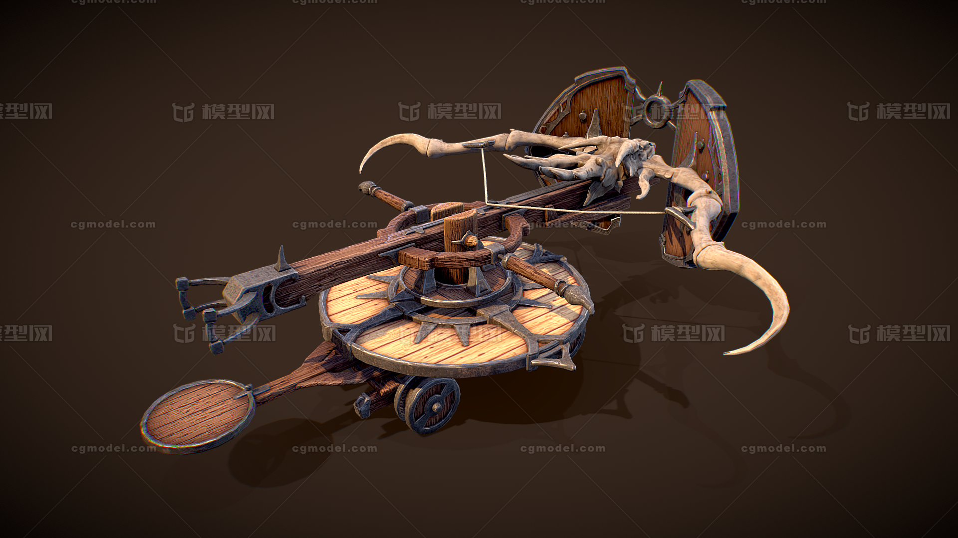 弩炮 弓弩模型-冷兵器模型库-FBX(.fbx)模型下载-cg模型网