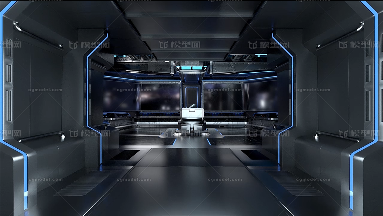 科幻场景 隧道模型-科幻场景模型库-Cinema 4D(.c4d)模型下载-cg模型网
