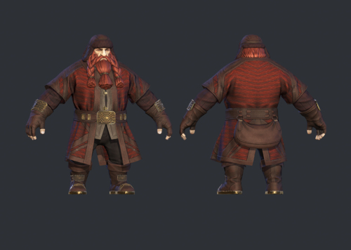 魔幻世界 矮人族 战士 大胡子 矮人火炮手