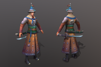 古代士兵 明朝士兵 明军步兵 侍卫 护卫_skjbill作品_人物男人_cg模型