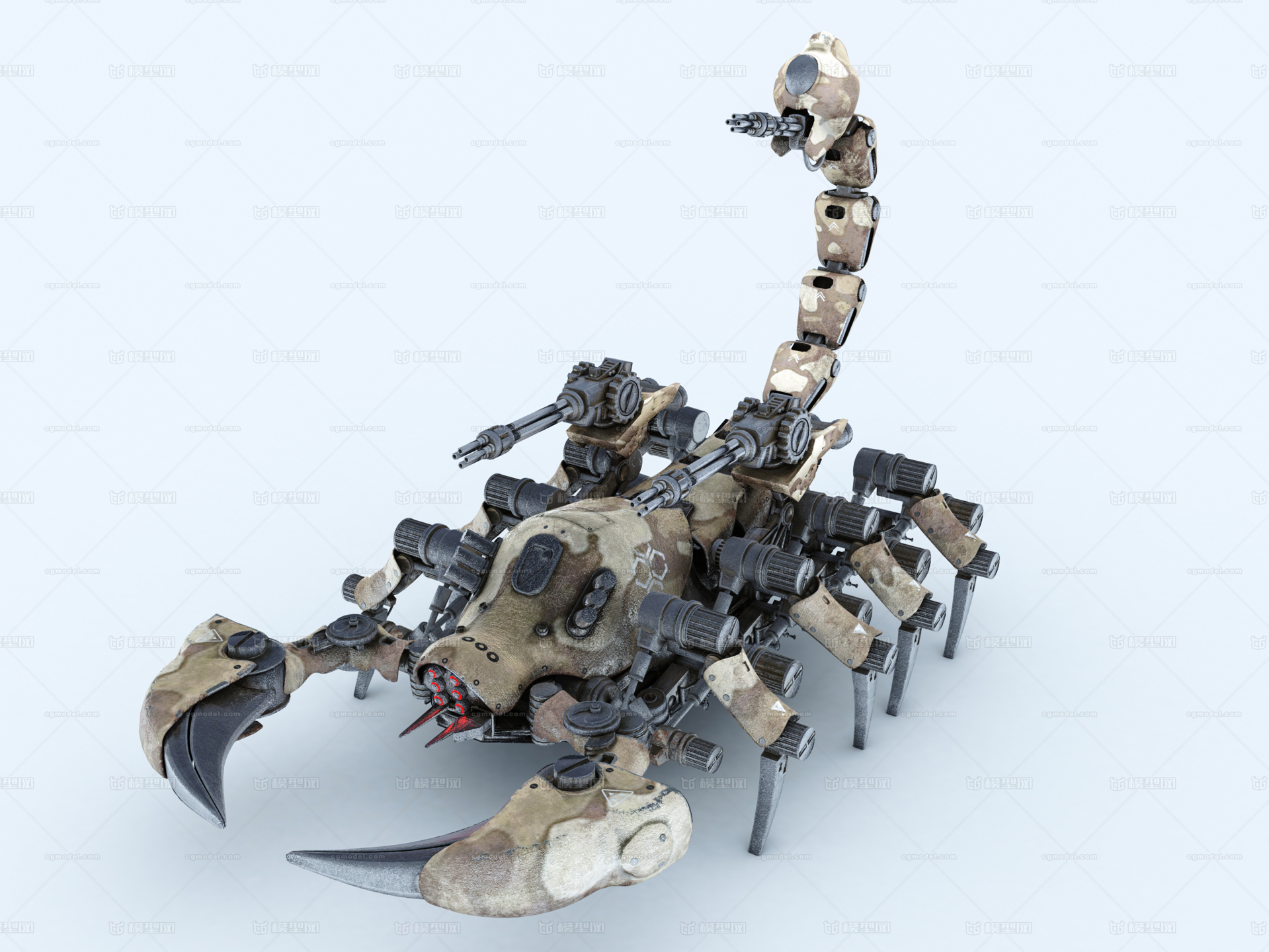 机器人-机器蝎-蝎子_国_停_、mis-作品_动物机器动物动物机器动物_cg模型网