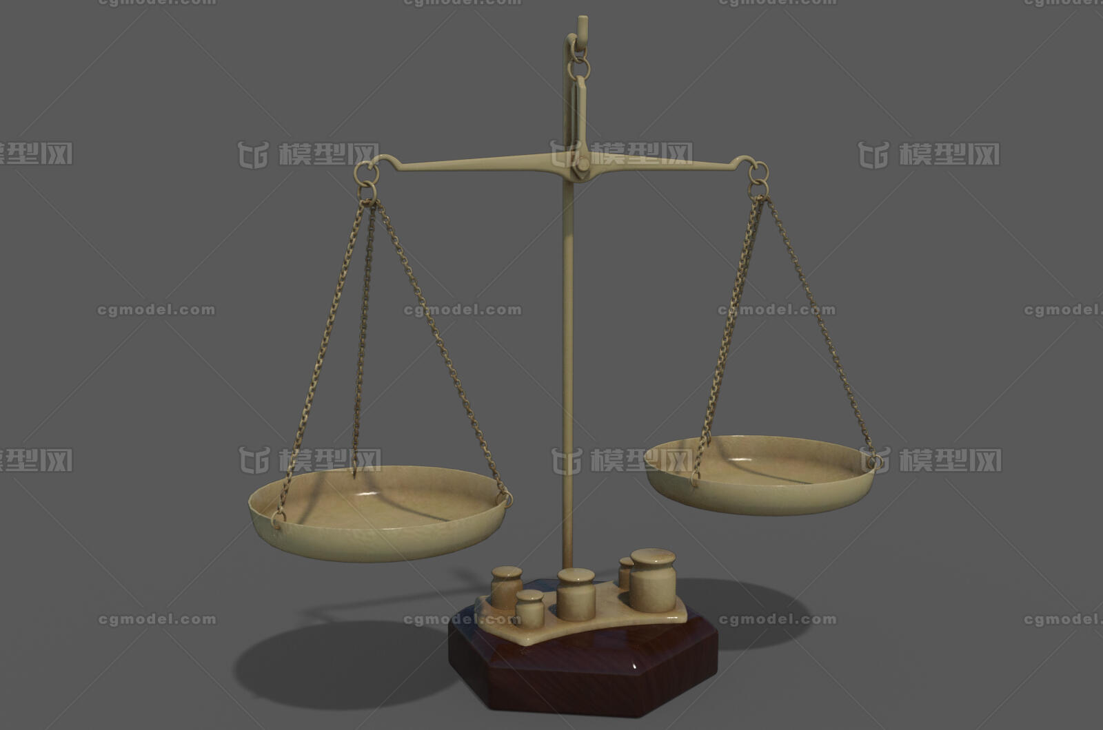 古董天平 天平 托盘天平 天坪 天秤 公_CGMan68作品_生活用具其他生活用具其他_cg模型网