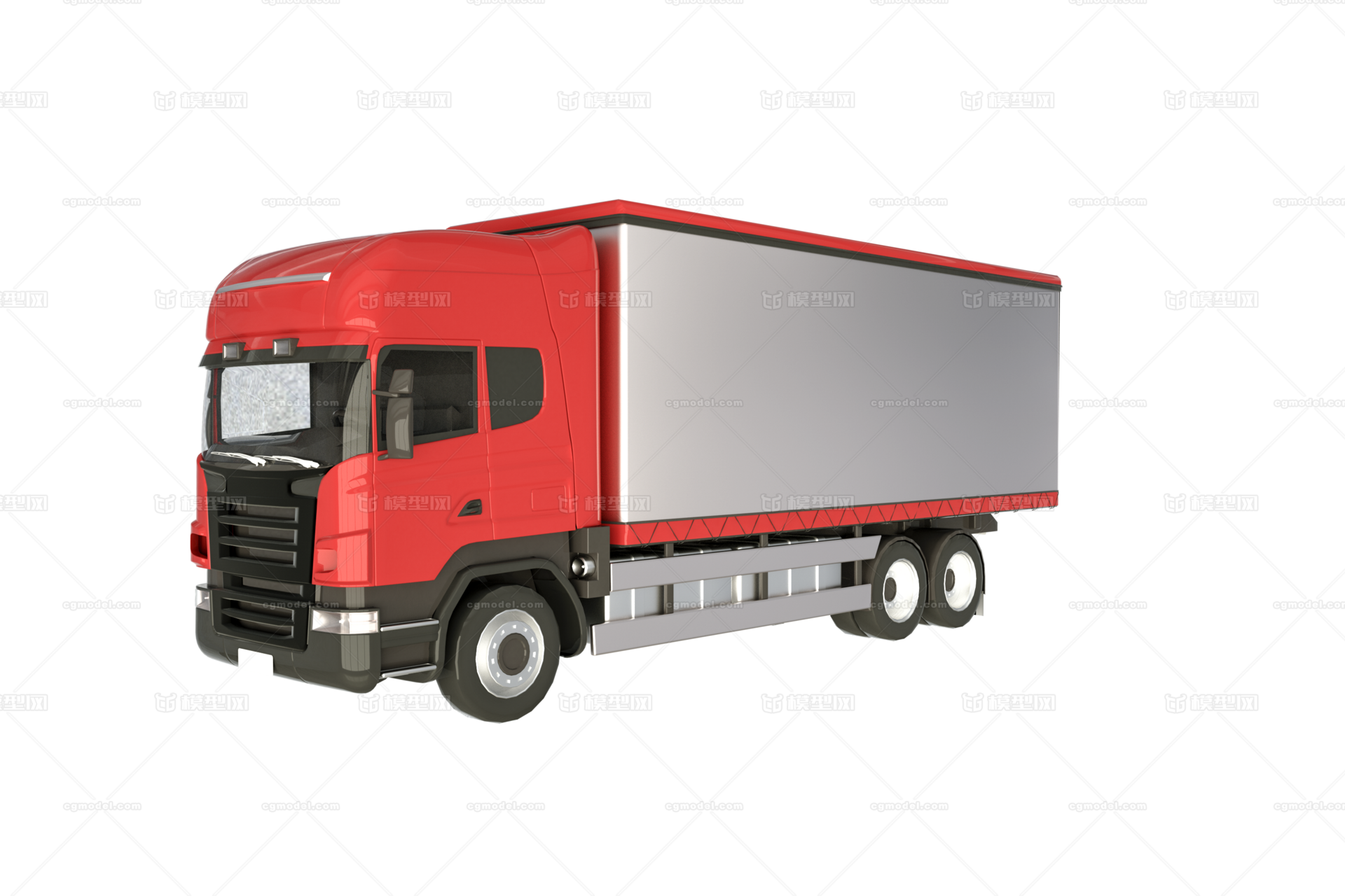 卡通货运半卡车孤立在白色背景设计元素图片_ID:352184582-Veer图库