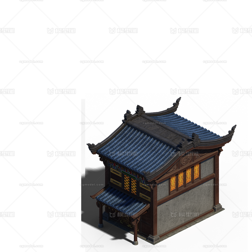 三渲二 高品质精度模型-场景部件模型库-3ds Max(.max)模型下载-cg模型网
