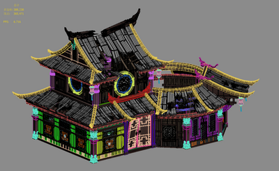 三渲二 高品质精度模型-场景部件模型库-3ds Max(.max)模型下载-cg模型网