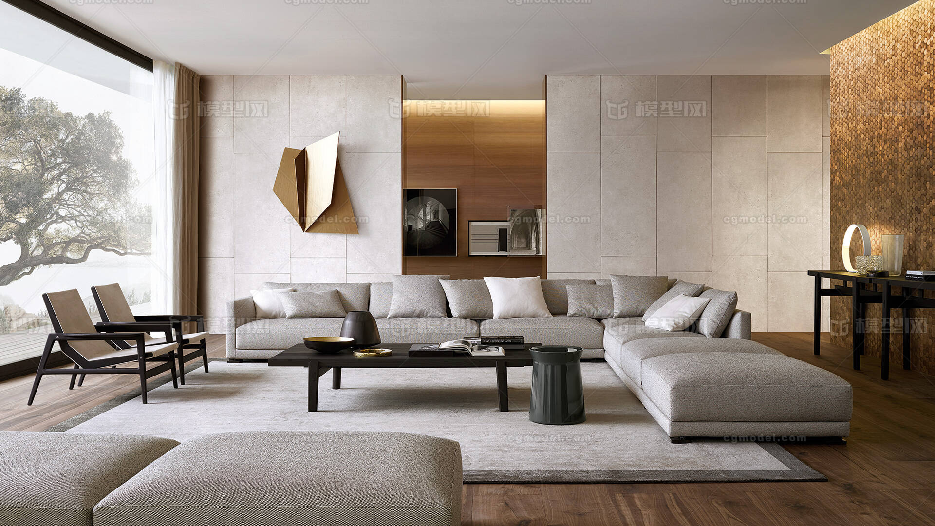 沙发 客厅模型-客厅模型库-Cinema 4D(.c4d)模型下载-cg模型网