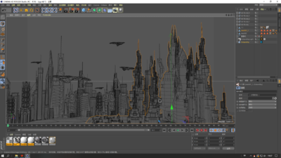 未来城市 未来建筑模型-科幻场景模型库-Cinema 4D(.c4d)模型下载-cg模型网