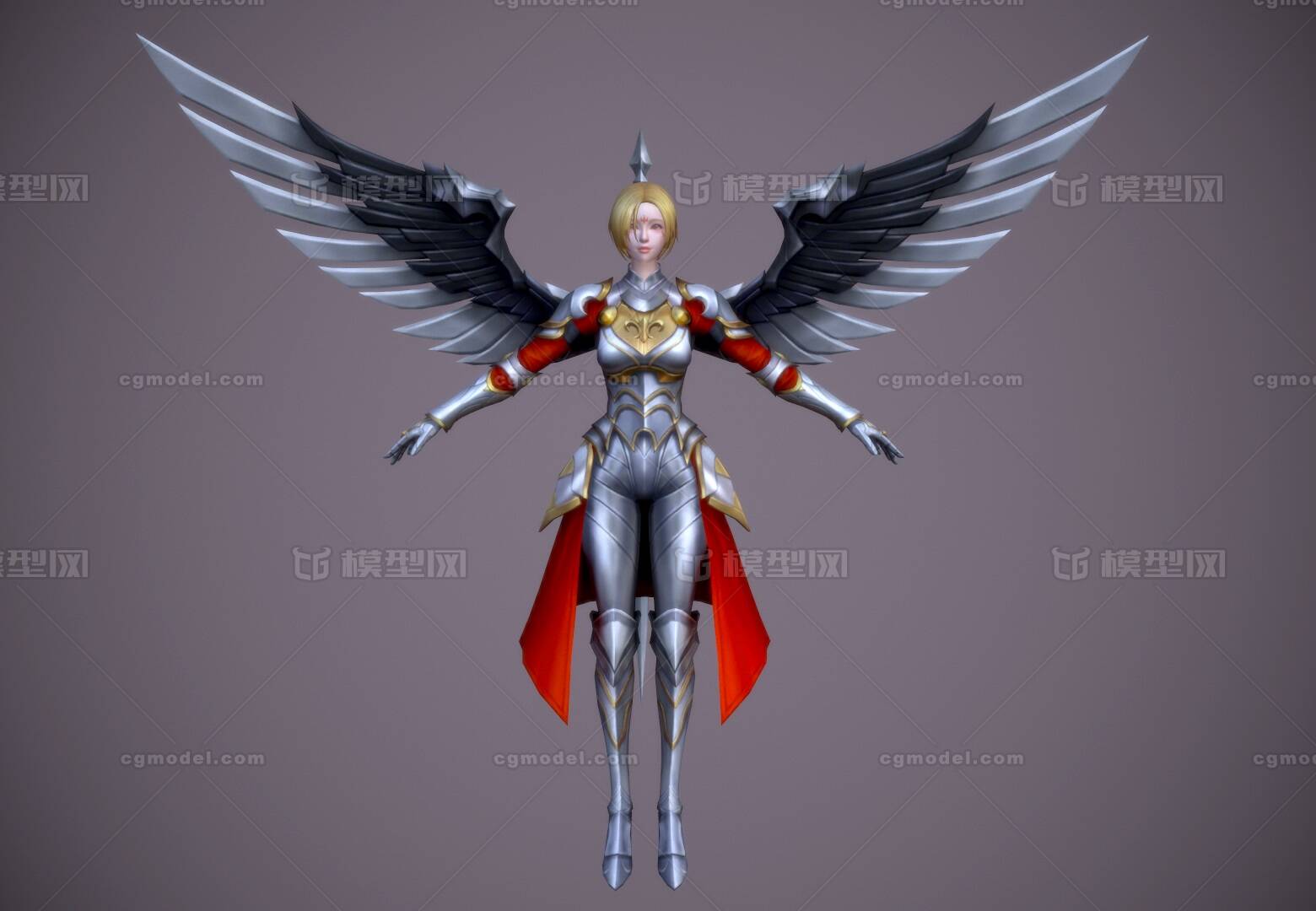 简模 天使模型-女人模型库-3ds Max(.max)模型下载-cg模型网