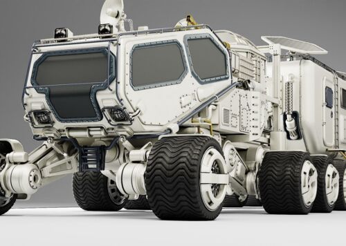 科幻武装卡车图片