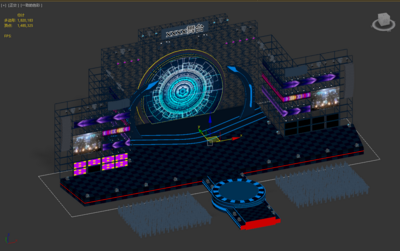 舞台 舞台演唱会模型-现代场景模型库-3ds Max(.max)模型下载-cg模型网