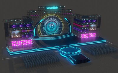 舞台 舞台演唱会模型-现代场景模型库-3ds Max(.max)模型下载-cg模型网