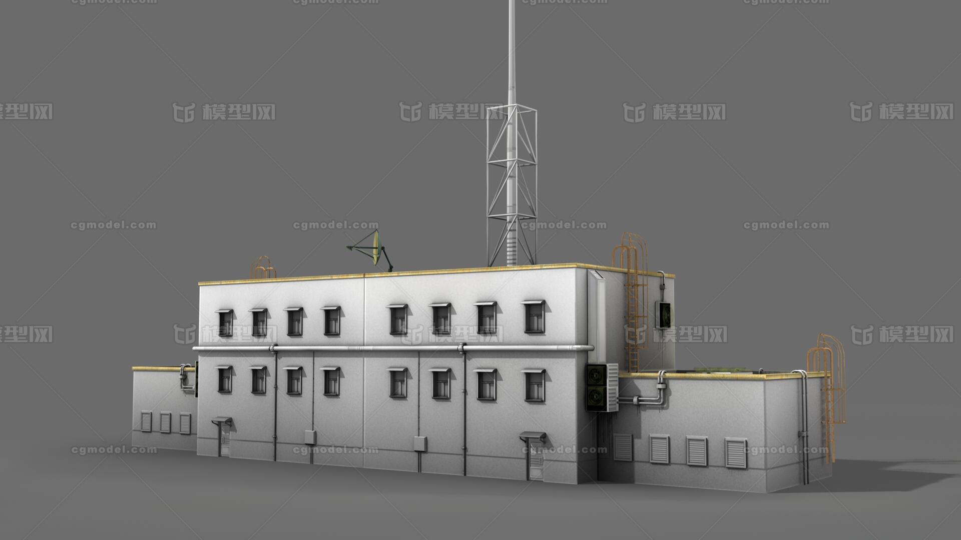 军用指挥所 野外指挥所模型-公共设施模型库-3ds Max(.max)模型下载-cg模型网