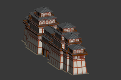 汉代城楼 古建筑模型模型-历史建筑模型库-3ds Max(.max)模型下载-cg模型网