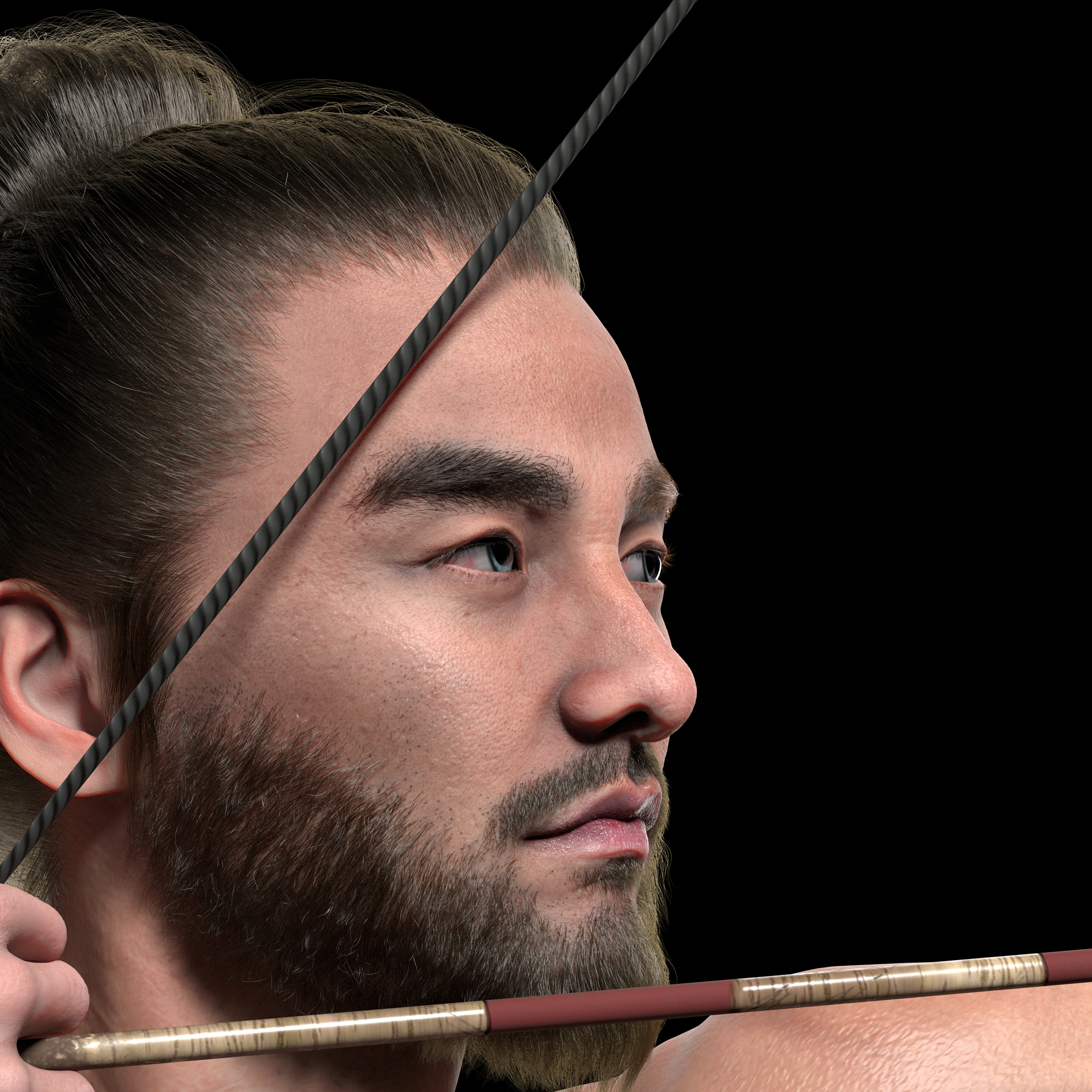 男弓箭手_g1174作品_角色/人物/生物_cg模型网