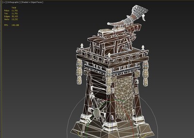 哨塔 号角模型-场景部件模型库-3ds Max(.max)模型下载-cg模型网