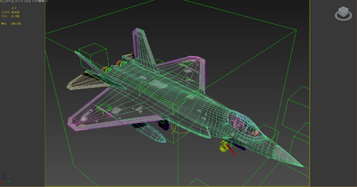 PBR 绑定动画 歼35战斗机 中国海军隐身舰载机 海四代 J35 歼-35 J-35 福建舰舰载机