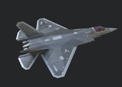 PBR 绑定动画 歼35战斗机 中国海军隐身舰载机 海四代 J35 歼-35 J-35 福建舰舰载机