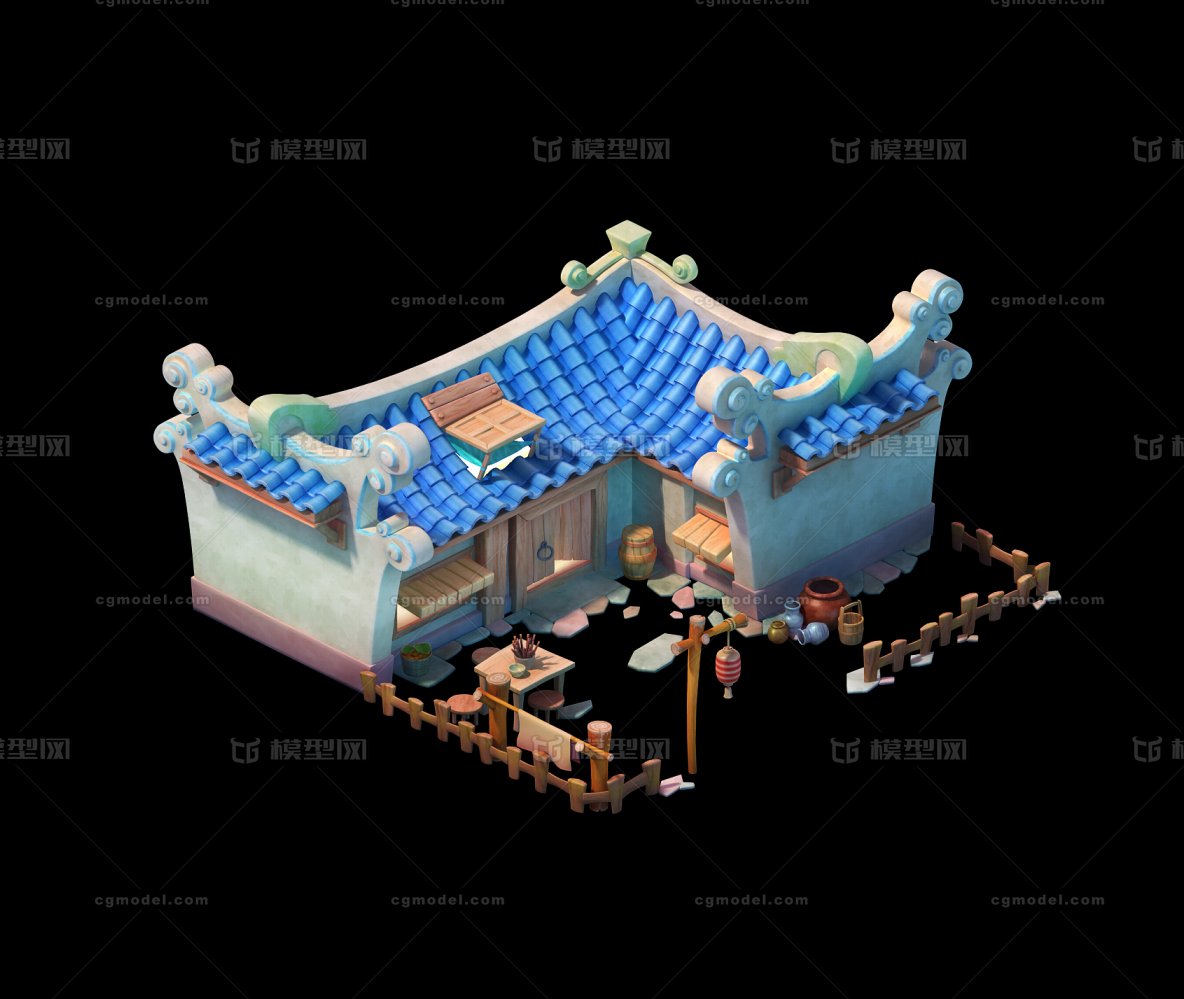 3D模型 写实模型-古代场景模型库-3ds Max(.max)模型下载-cg模型网