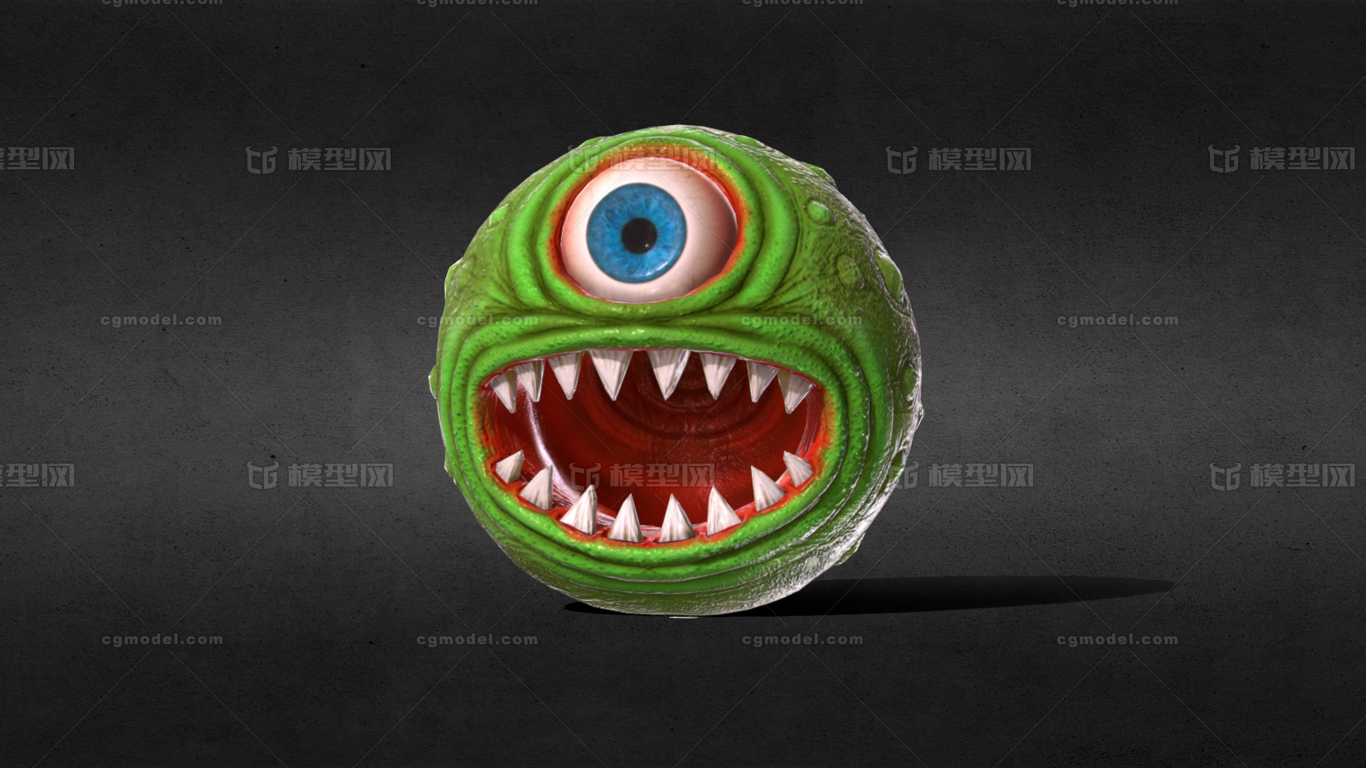 独眼怪 怪物 小妖怪 外星生物 异形 圆球生物 生物怪-cg模型免费下载-CG99