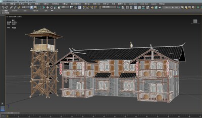 中式古建客栈外观免费!模型-古代场景模型库-3ds Max(.max)模型下载-cg模型网