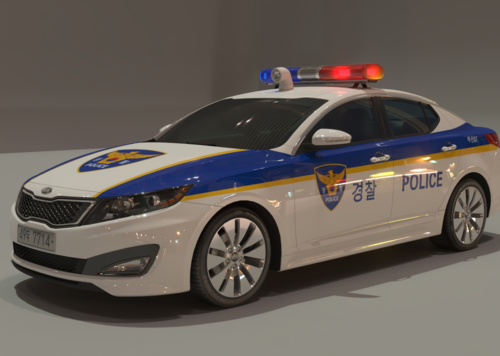 韩国警车一辆