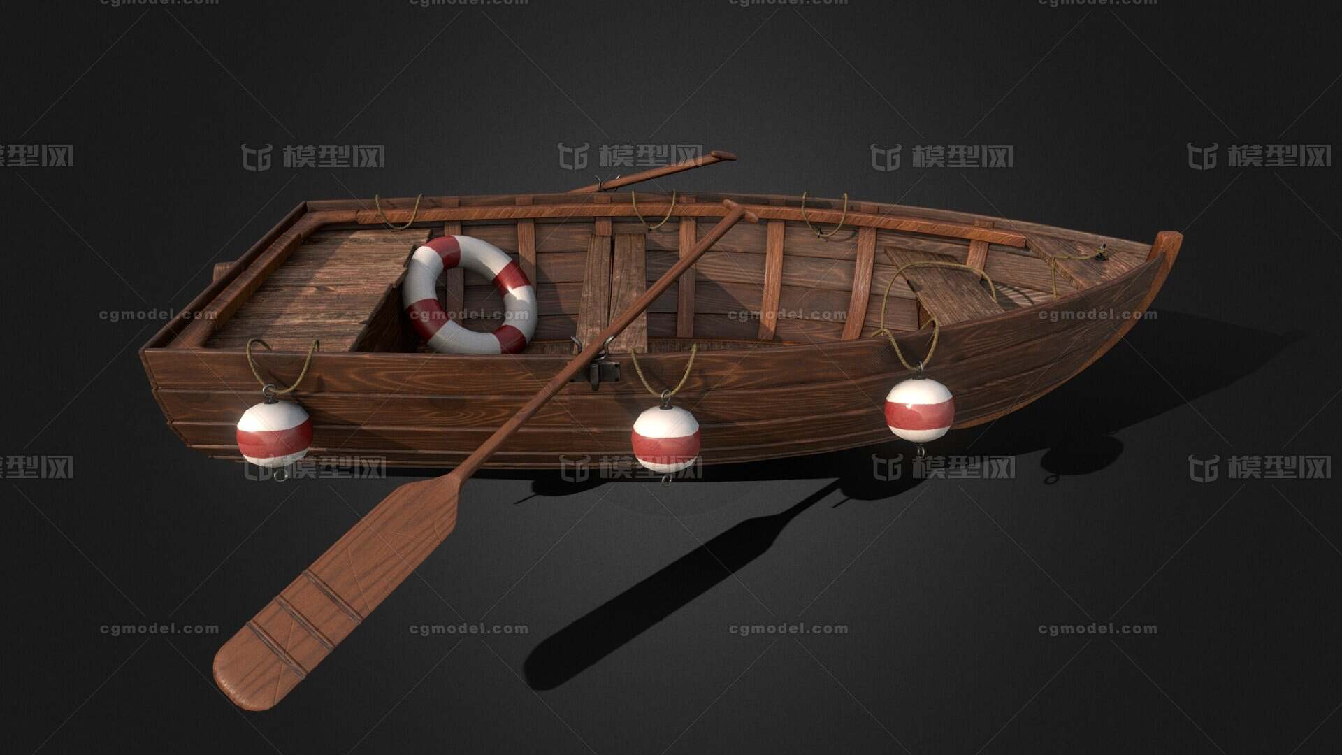 老旧 木船模型-古代船/仿古船模型库-FBX(.fbx)模型下载-cg模型网