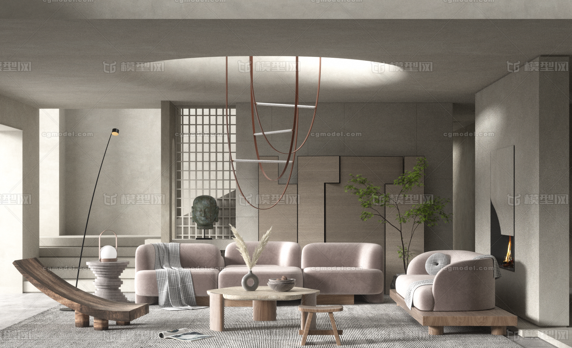 C4D OC模型-客厅模型库-Cinema 4D(.c4d)模型下载-cg模型网