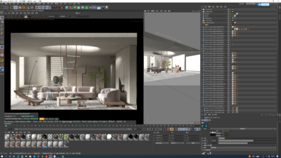 C4D OC模型-客厅模型库-Cinema 4D(.c4d)模型下载-cg模型网