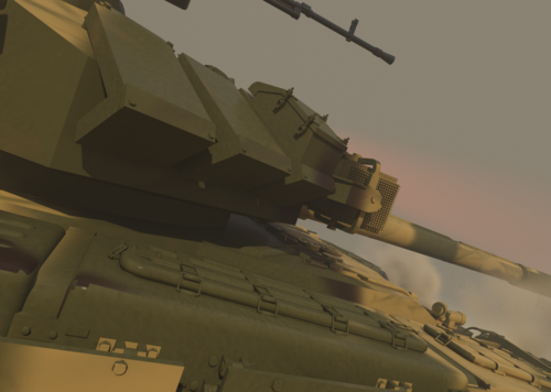 坦克动力学坦克，履带绑定，c4d动力学