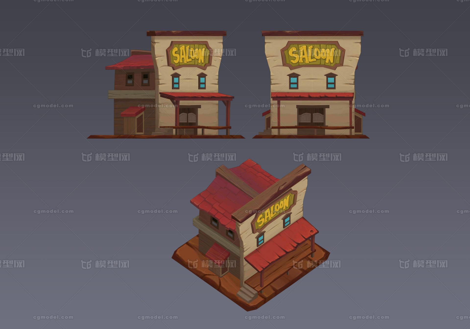 Q版 商店模型-古代场景模型库-3ds Max(.max)模型下载-cg模型网
