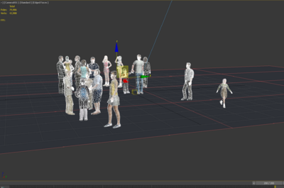 群众 行人模型-其他模型库-3ds Max(.max)模型下载-cg模型网