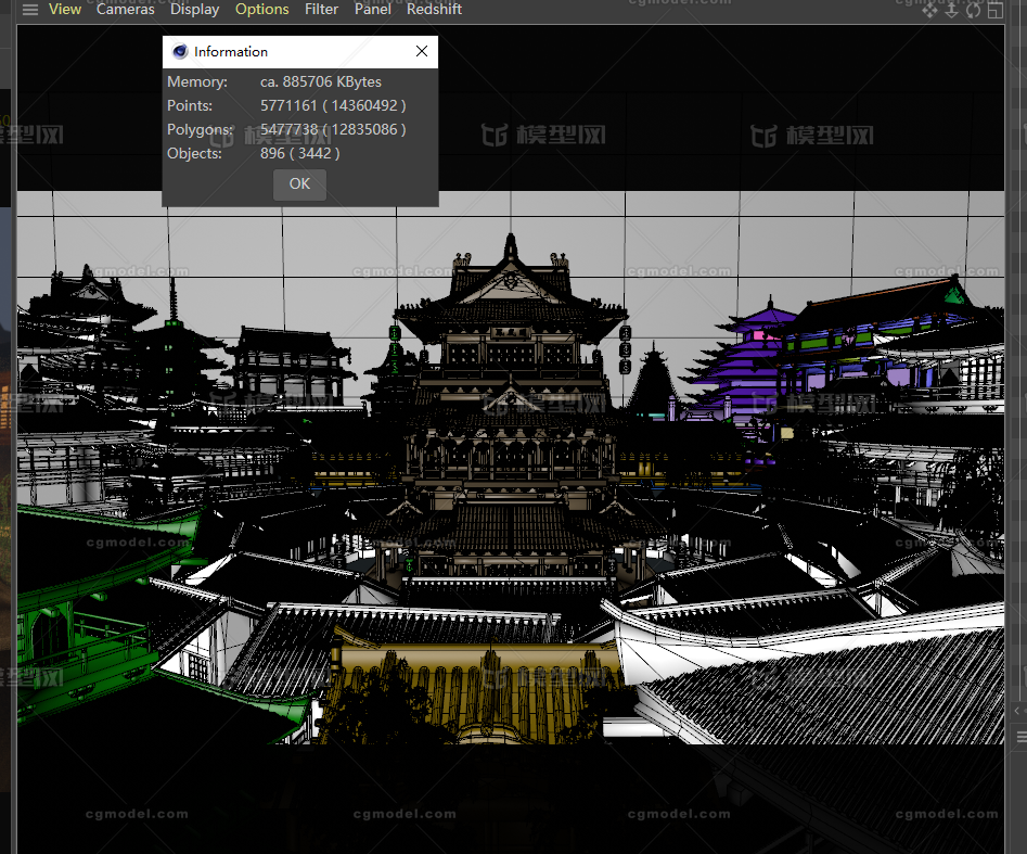 C4D 古代建筑模型-古代场景模型库-Cinema 4D(.c4d)模型下载-cg模型网