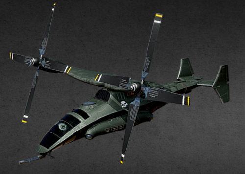 鱼鹰直升机 军用直升机 战斗机 螺旋桨飞机 科幻直升机 未来战斗机