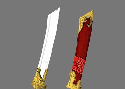 手绘大刀 大刀 大刀 红军大刀 古代刀 大砍刀 抗日大刀 八路军大刀