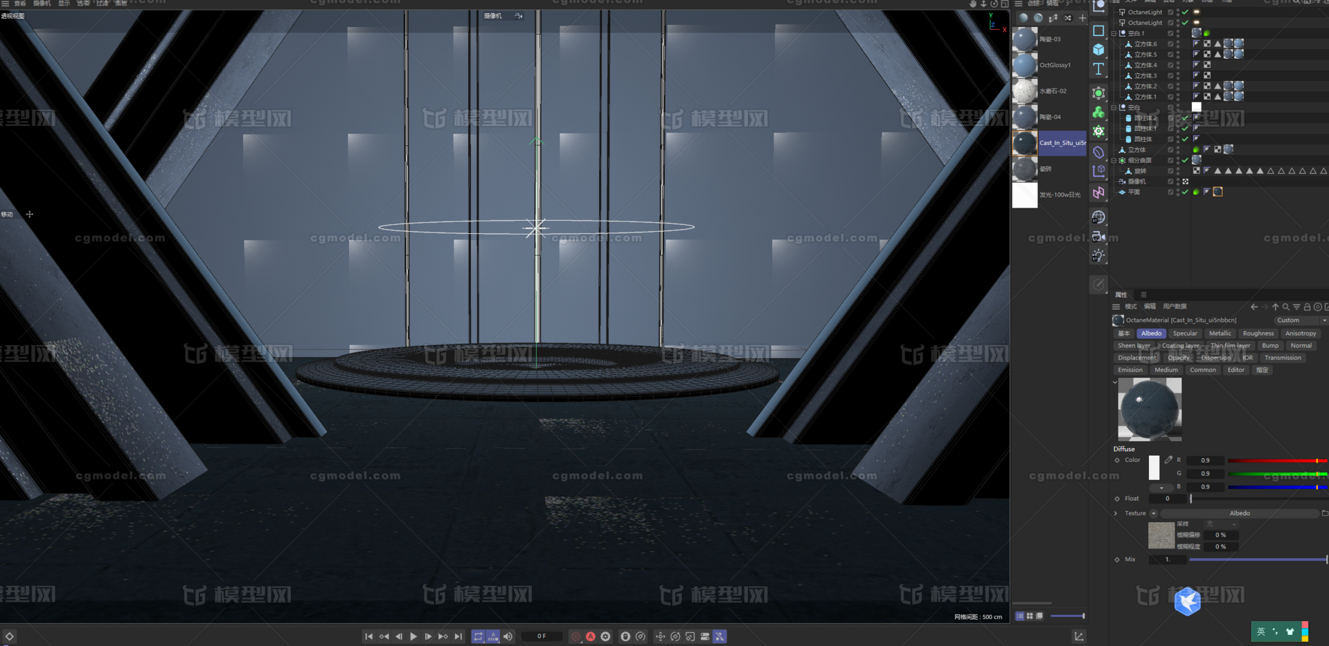 科幻场景 场景模型-科幻场景模型库-Cinema 4D(.c4d)模型下载-cg模型网
