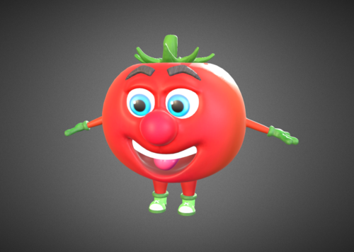 卡通西红柿  番茄人 拟人番茄 卡通角色 番茄人偶  卡通番茄