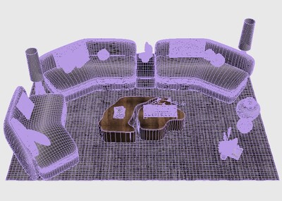 客厅 沙发 茶几 家具组合 家装模型-客厅模型库-3ds Max(.max)模型下载-cg模型网