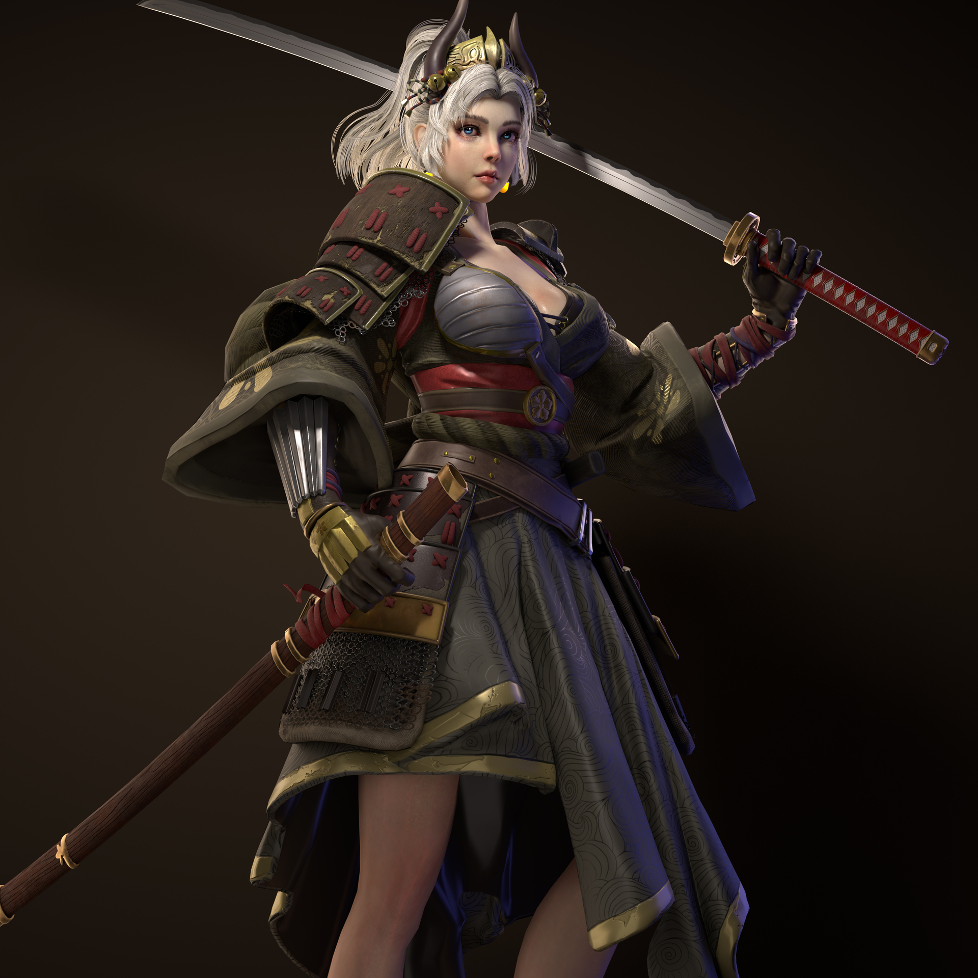女武士update_伤心的exia作品_角色/人物/生物_cg模型网