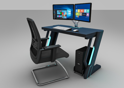 双屏电脑桌