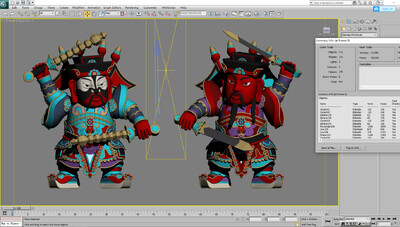 门神 传统图案模型-男人模型库-3ds Max(.max)模型下载-cg模型网