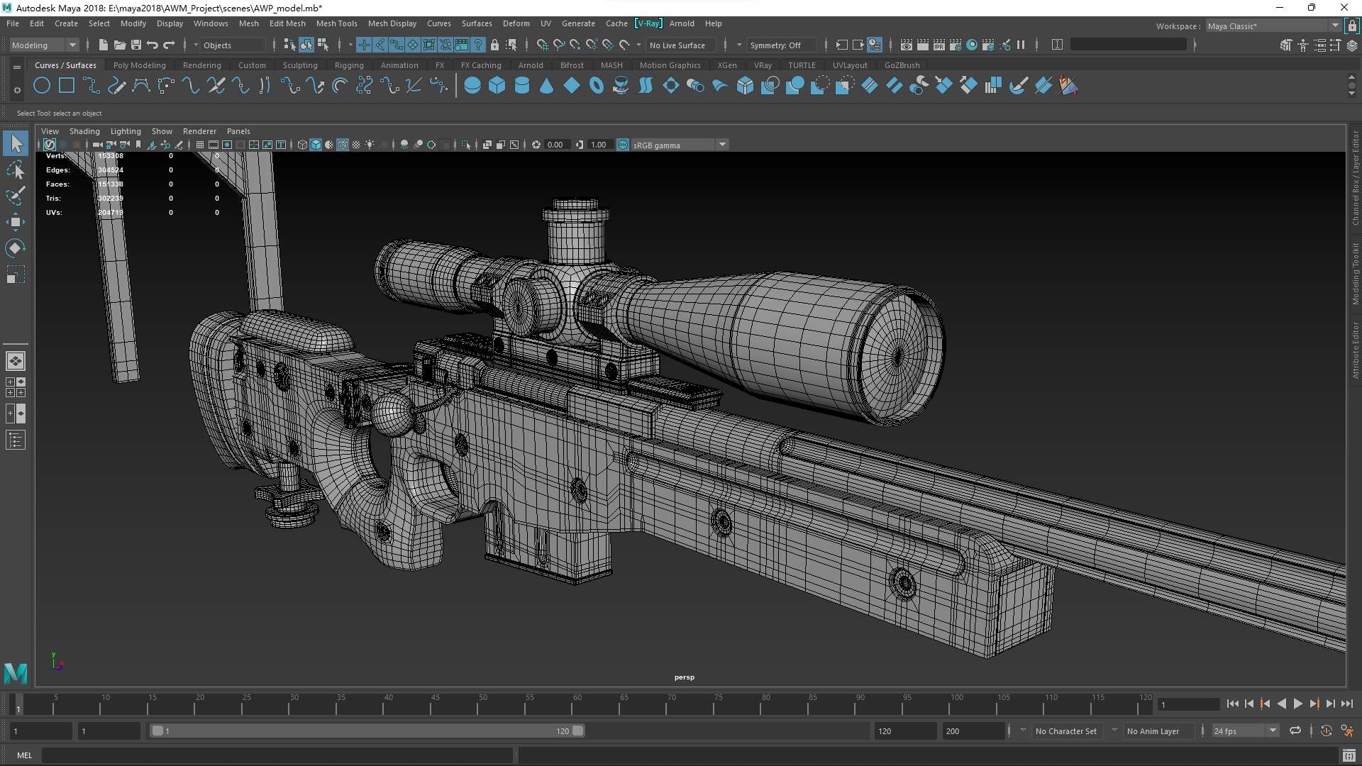 AWM家族AWP建模模型 - 工业/产品/道具 - 作品模型 - CG模型网