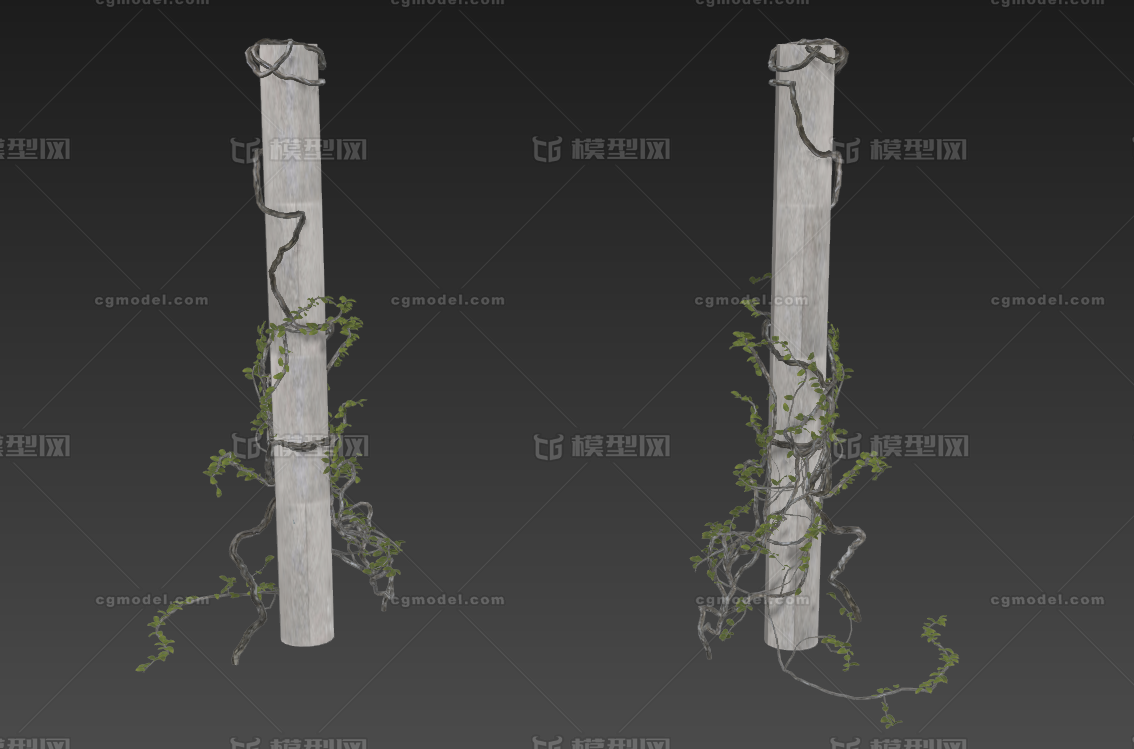 树藤 缠绕的树枝模型-草类模型库-3ds Max(.max)模型下载-cg模型网