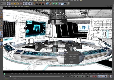 高端科技感场景C4D格式+FBX格式 未来模型-电子电力模型库-Cinema 4D(.c4d)模型下载-cg模型网