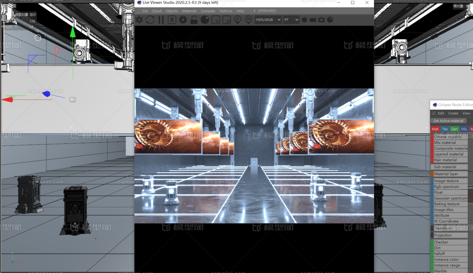 C4D 科技场景模型-科幻场景模型库-Cinema 4D(.c4d)模型下载-cg模型网